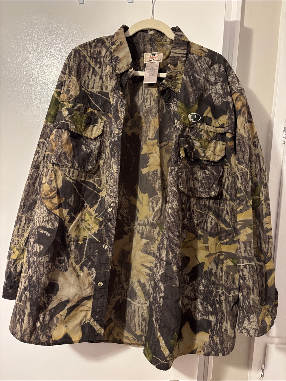 Mossy Oak Men's Camouflage Field Jacket in Brown, Green, Black